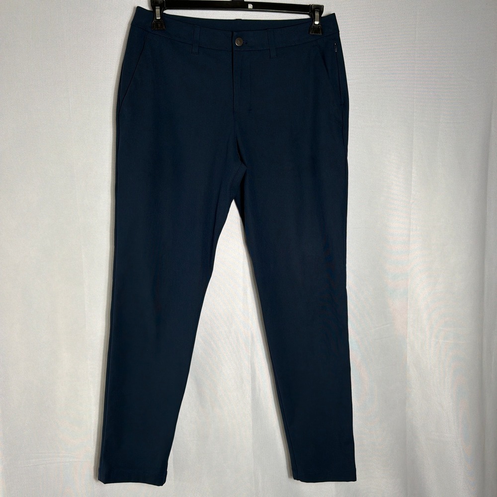 Lululemon Pants Commission Slim Fit 31 Warpstreme Chino Navy Blue Mens